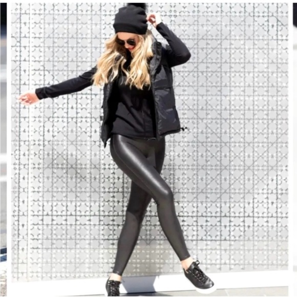 Spanx faux leather high rise leggings small - Picture 4 of 14